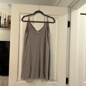 Talula (Aritzia) light grey flowy mini dress